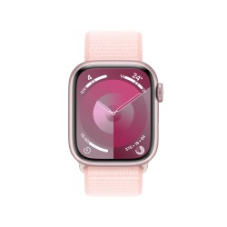 Compre Watch 9 alumínio 41 Bracelete Tecido Rosa de Apple Barato|i❤ShopDutyFree.pt