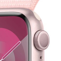 Compre Watch 9 alumínio 41 Bracelete Tecido Rosa de Apple Barato|i❤ShopDutyFree.pt