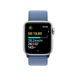 Compre Watch SE 44mm Prata Pulseira Azul Loop de Apple Barato|i❤ShopDutyFree.pt